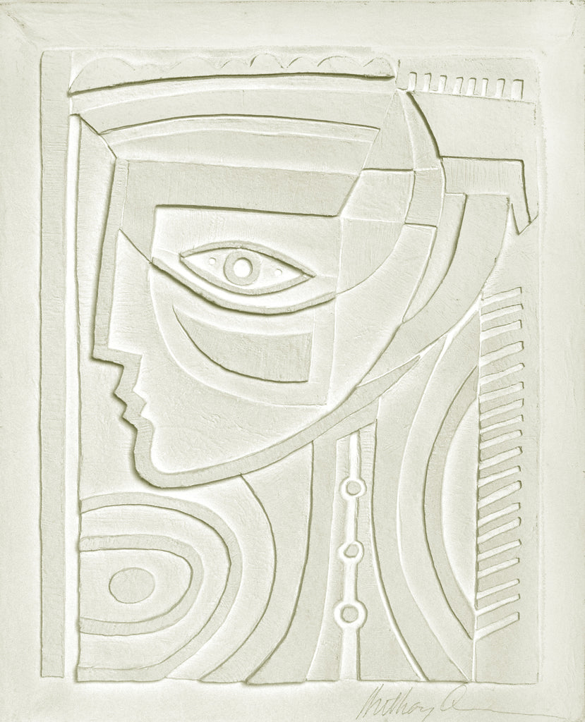 Lady of Crete, Vellum Relief, 1986