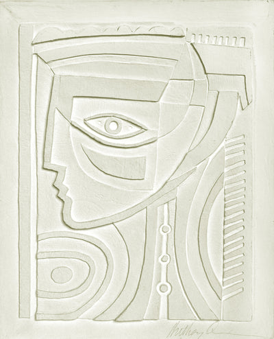 Lady of Crete, Vellum Relief, 1986