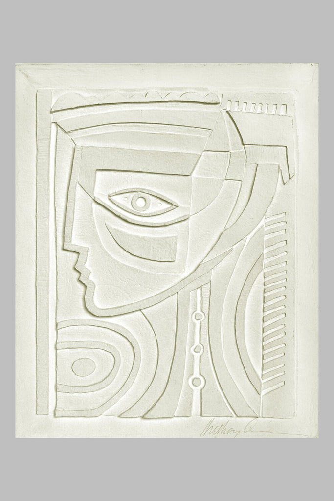Lady of Crete, Vellum Relief, 1986