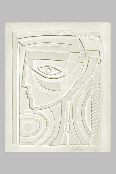 Lady of Crete, Vellum Relief, 1986