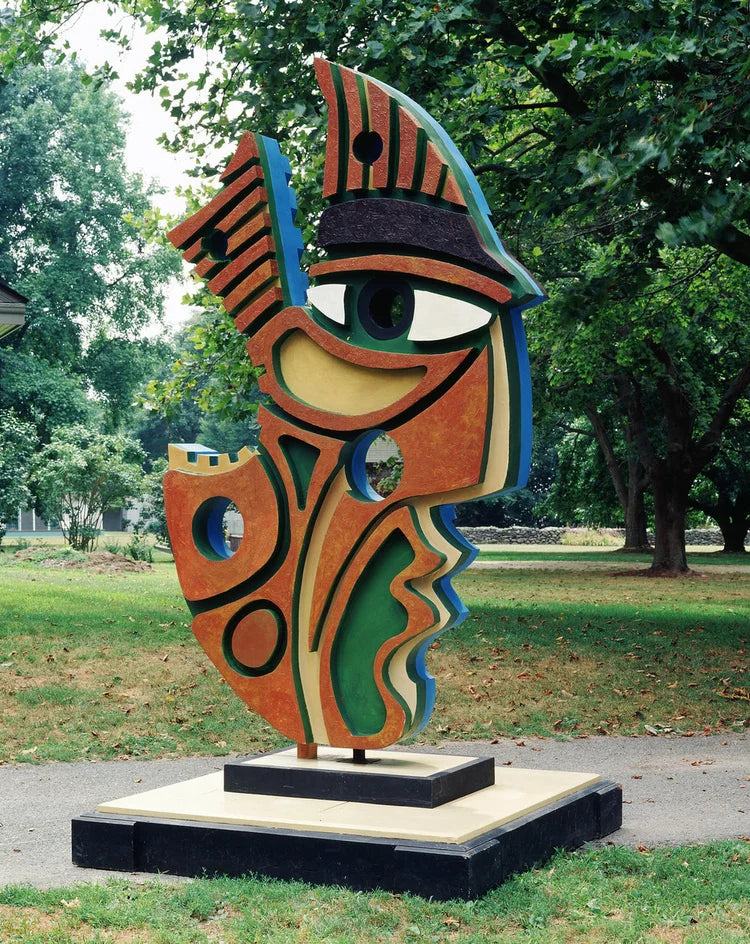 Aztec Ancestor, 1992, Wood assemblage, 112 x 62 1/2 x 12 in (284.5 x 158.8 x 30.5 cm (AQ2004.155.1)