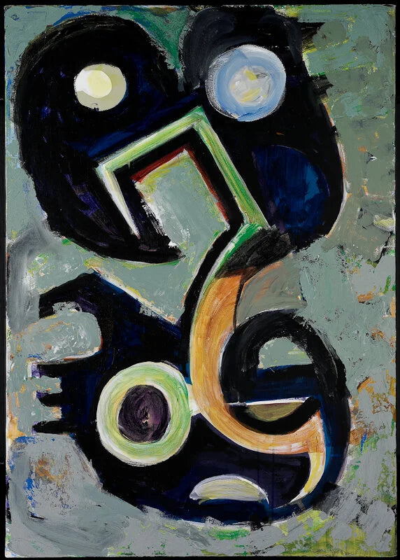 Machinery #1, 1975, Acrylic & Oil on canvas, 39 1/4 x 27 1/2 in (99.7 x 69.8 cm) AQ2004.258