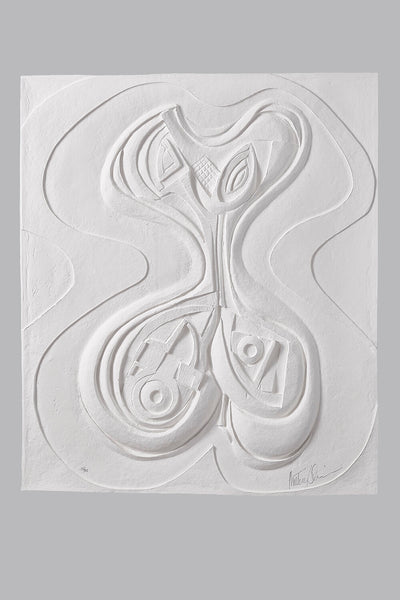 Odalisque (White), Vellum Relief, 1987
